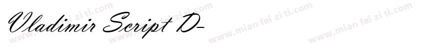 Vladimir Script D字体转换